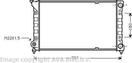 Ava Quality Cooling VW 2066 - Радіатор, охолодження двигуна autocars.com.ua