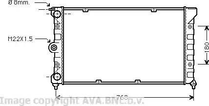 Ava Quality Cooling VW 2080 - Радіатор, охолодження двигуна autocars.com.ua