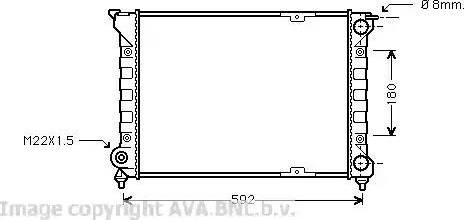 Ava Quality Cooling VW 2085 - Радіатор, охолодження двигуна autocars.com.ua