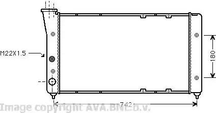 Ava Quality Cooling VW 2091 - Радіатор, охолодження двигуна autocars.com.ua