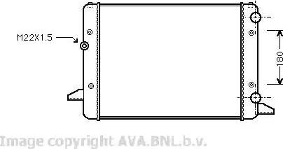 Ava Quality Cooling VW 2120 - Радіатор, охолодження двигуна autocars.com.ua