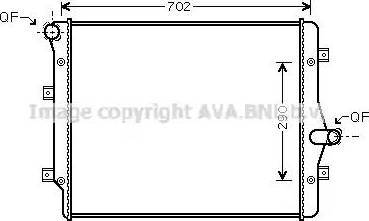 Ava Quality Cooling VW 2208 - Радиатор, охлаждение двигателя autodnr.net