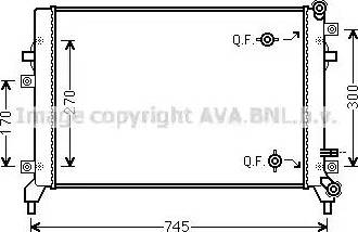 Ava Quality Cooling VW 2295 - Радиатор, охлаждение двигателя avtokuzovplus.com.ua