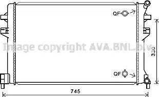 Ava Quality Cooling VW2383 - Радіатор, охолодження двигуна autocars.com.ua