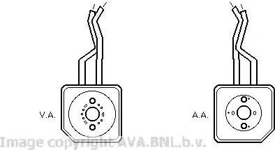 Ava Quality Cooling VW 3100 - Масляний радіатор, рухове масло autocars.com.ua