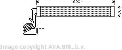 Ava Quality Cooling VW 3264 - Масляний радіатор, кермове управління autocars.com.ua