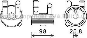 Ava Quality Cooling VW3396 - Масляний радіатор, автоматична коробка передач autocars.com.ua
