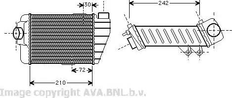 Ava Quality Cooling VW 4158 - Интеркулер autocars.com.ua