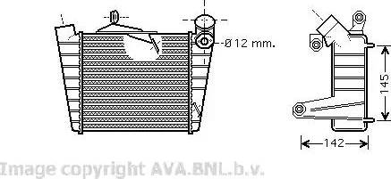 Ava Quality Cooling VW4213 - Интеркулер autocars.com.ua