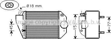 Ava Quality Cooling VWA4221 - Интеркулер autocars.com.ua