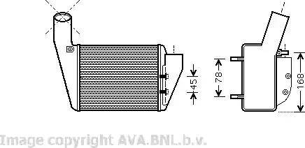 Ava Quality Cooling VW4222 - Интеркулер autocars.com.ua