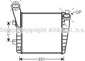 Ava Quality Cooling VW 4234 - Интеркулер autocars.com.ua