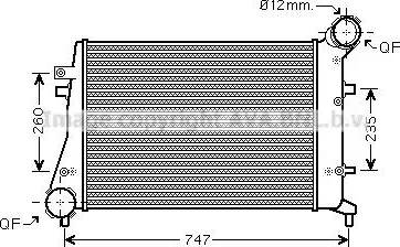 Ava Quality Cooling VW 4268 - Интеркулер autocars.com.ua