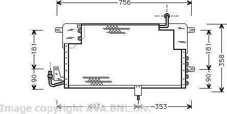 Ava Quality Cooling VW 5125 - Конденсатор, кондиціонер autocars.com.ua