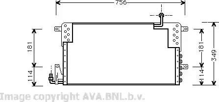 Ava Quality Cooling VW 5161 - Конденсатор, кондиціонер autocars.com.ua