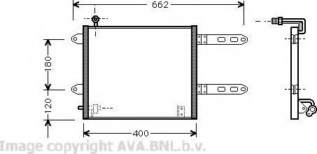 Ava Quality Cooling VW 5178 - Конденсатор кондиционера avtokuzovplus.com.ua