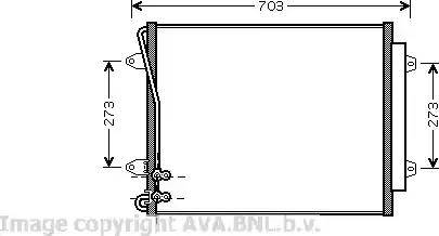 Ava Quality Cooling VW 5226 - Конденсатор кондиционера avtokuzovplus.com.ua