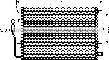 Ava Quality Cooling VW5277D - Конденсатор, кондиціонер autocars.com.ua