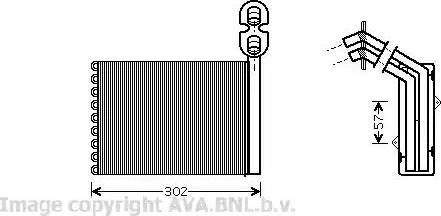 Ava Quality Cooling VW6202 - Теплообмінник, опалення салону autocars.com.ua