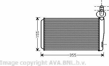 Ava Quality Cooling VW 6259 - Теплообменник, отопление салона avtokuzovplus.com.ua