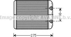 Ava Quality Cooling VW 6301 - Теплообмінник, опалення салону autocars.com.ua