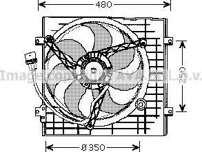 Ava Quality Cooling VW 7506 - Вентилятор, охолодження двигуна autocars.com.ua