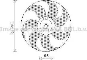 Ava Quality Cooling VW 7511 - Вентилятор, охлаждение двигателя avtokuzovplus.com.ua