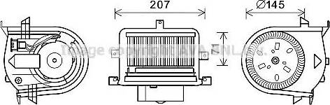 Ava Quality Cooling VW8350 - Электродвигатель, вентиляция салона autodnr.net