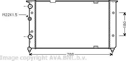 Ava Quality Cooling VWA2103 - Радіатор, охолодження двигуна autocars.com.ua