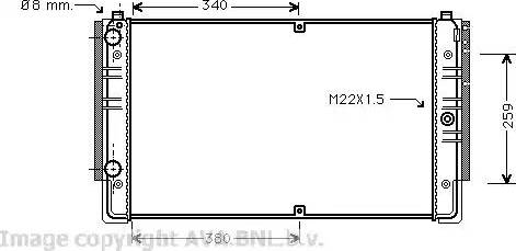 Ava Quality Cooling VWA2149 - Радиатор, охлаждение двигателя avtokuzovplus.com.ua