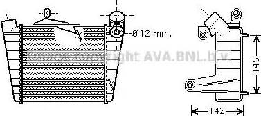 Ava Quality Cooling VWA4213 - Интеркулер autocars.com.ua