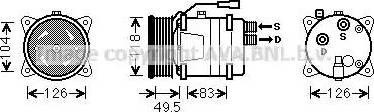 Ava Quality Cooling VWAK303 - Компрессор кондиционера avtokuzovplus.com.ua