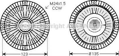 Ava Quality Cooling VW C274 - Зчеплення, вентилятор радіатора autocars.com.ua