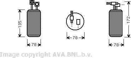 Ava Quality Cooling VW D052 - Осушувач, кондиціонер autocars.com.ua