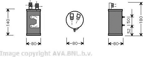 Ava Quality Cooling VW D065 - Осушувач, кондиціонер autocars.com.ua