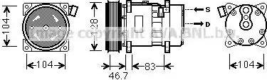 Ava Quality Cooling VWK309 - Компрессор кондиционера autodnr.net