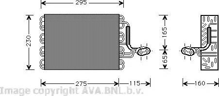 Ava Quality Cooling VW V168 - Випарник, кондиціонер autocars.com.ua