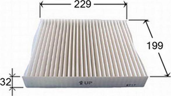 Azumi AC22206 - Фильтр воздуха в салоне autodnr.net