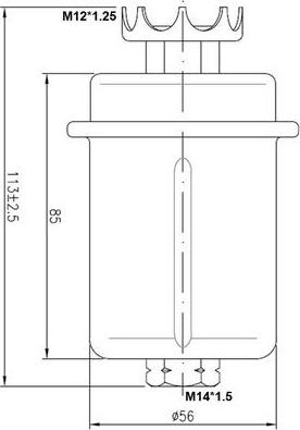 Azumi FSP11005U - Топливный фильтр autodnr.net