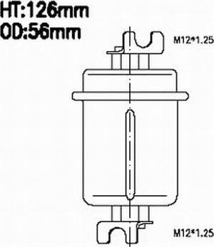 Azumi FSP11060 - Паливний фільтр autocars.com.ua