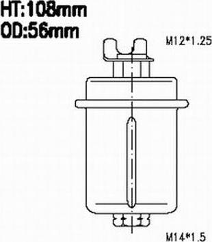 Azumi FSP11079 - Топливный фильтр autodnr.net