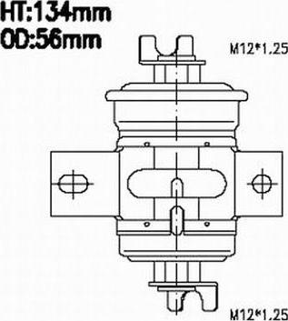 Azumi FSP21037 - Паливний фільтр autocars.com.ua