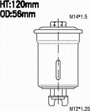 Azumi FSP21046 - Топливный фильтр autodnr.net