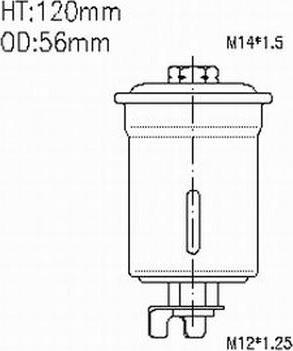 Azumi FSP21053 - Паливний фільтр autocars.com.ua