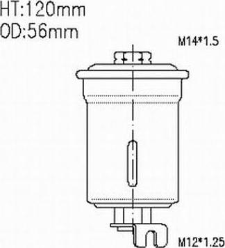 Azumi FSP21061 - Паливний фільтр autocars.com.ua