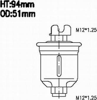 Azumi FSP23064 - Паливний фільтр autocars.com.ua