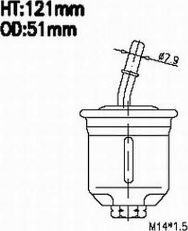 Azumi FSP23203 - Паливний фільтр autocars.com.ua