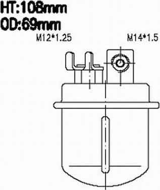 Azumi FSP28064 - Топливный фильтр autodnr.net