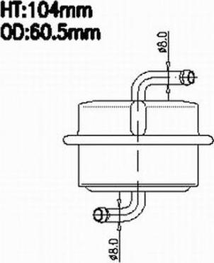 Azumi FSP29095 - Паливний фільтр autocars.com.ua