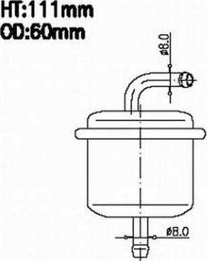 Azumi FSP29296 - Паливний фільтр autocars.com.ua